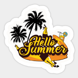 Hello Summer Sticker